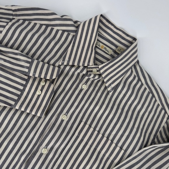 Peter Millar Other - Peter Millar Mens Medium Striped Button Down Shirt Cotton Long Sleeve‎